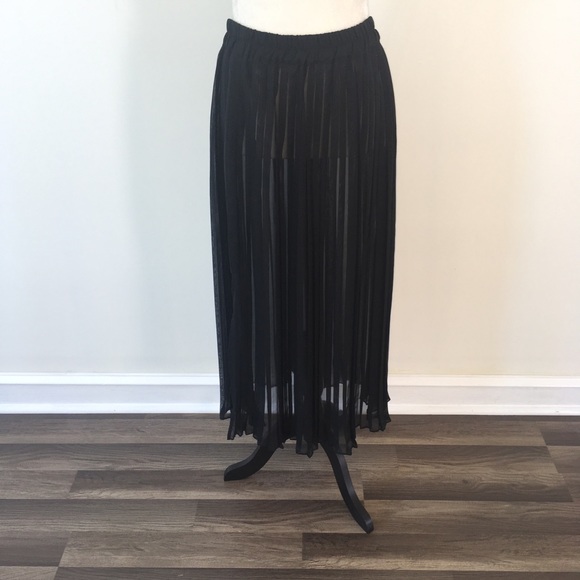 Jupe Crayon Lanvin Noire à Plis Accordéon - Taille 40 - Neuf Avec étiquettes